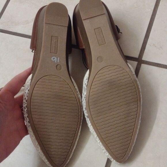 Seychelles sandals Jive Lace toe faux leather strappy flats size 9 - Picture 12 of 13